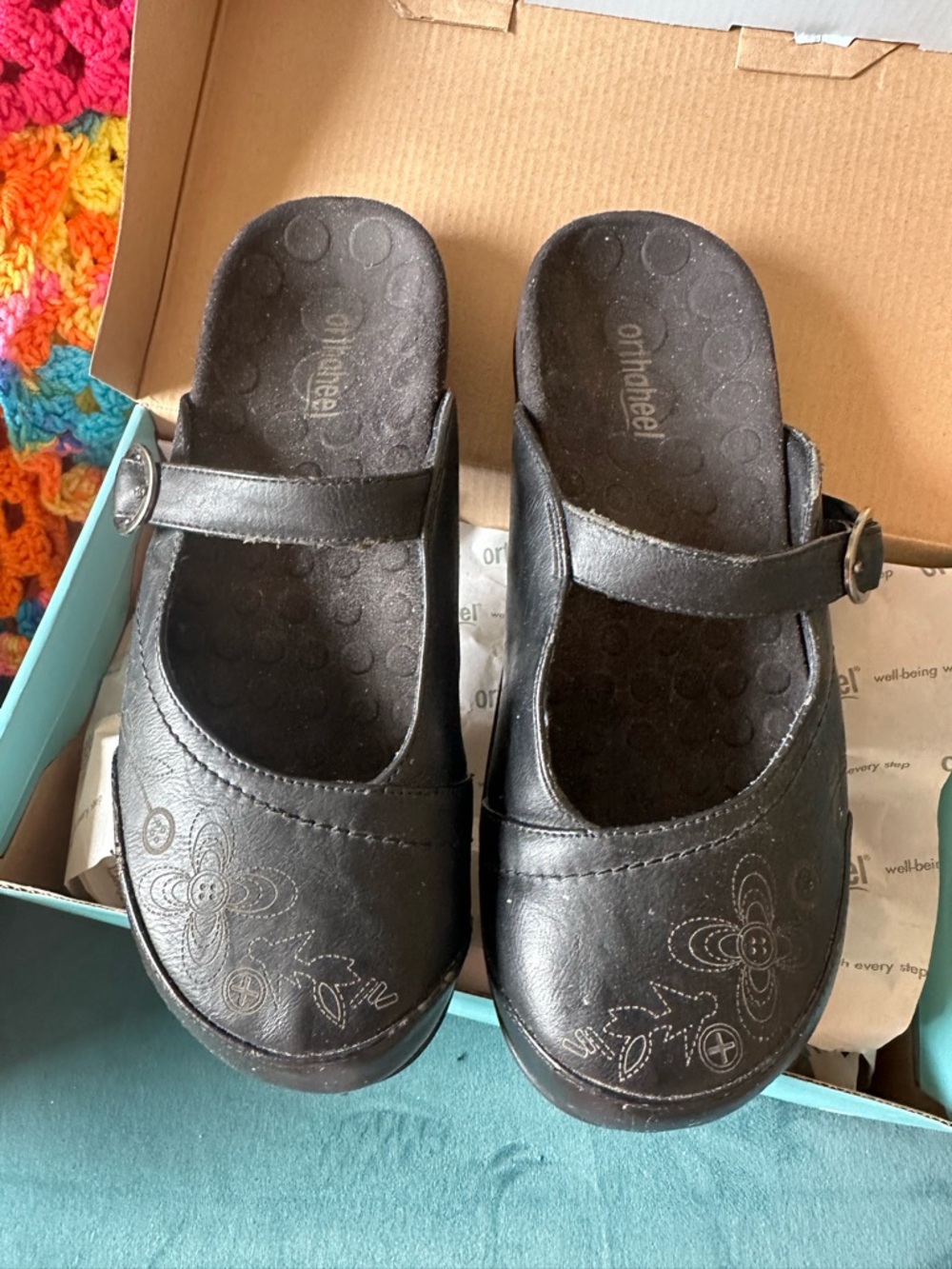 Orthaheel Melissa Mary Jane Shoes Womens 8 Black Comfort Dr Weil